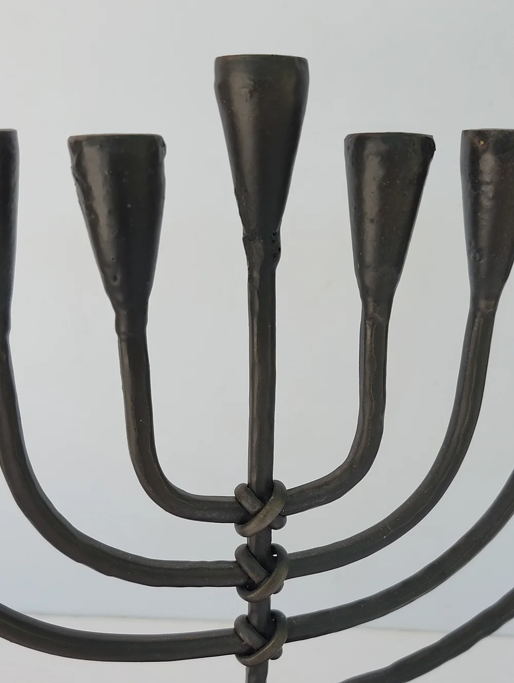 CRATE & BARREL HEAVY METAL MENORAH